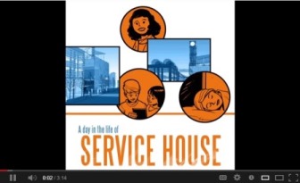 Opening frame of video - A Day in the Life of Service House